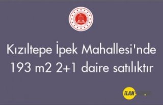 Kızıltepe İpek Mahallesi'nde 193 m² 2+1 daire...