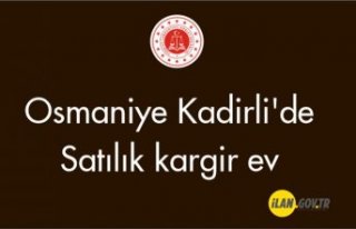 Osmaniye Kadirli'de kargir ev Satılık