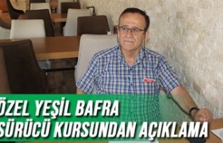 Özel Yeşil Bafra Sürücü Kursundan Açıklama