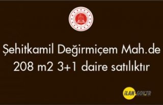 Şehitkamil Değirmiçem Mah.de 208 m2 3+1 daire satılıktı