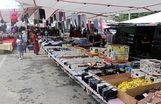 Zonguldak'ta sağanakta derenin taşması sonucu su...