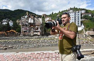 Azerbaycanlı gazeteciler Bozkurt'taki sel felaketini...