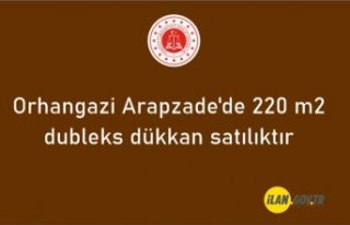 Orhangazi Arapzade'de 220 m2 dubleks dükkan...