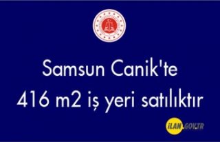Samsun Canik'te 416 m2 iş yeri mahkemeden satılıktır