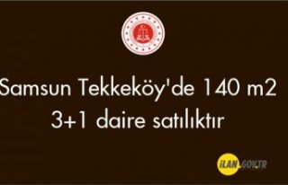Samsun Tekkeköy'de 140 m2 3+1 daire icradan...
