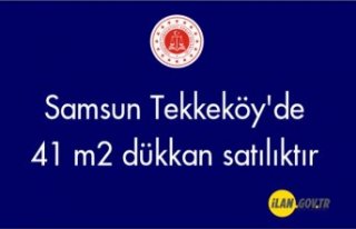 Samsun Tekkeköy'de 41 m2 dükkan icradan satılıktır