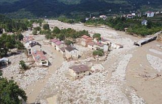 Sel felaketi nedeniyle 40 evin yıkıldığı Babaçay...