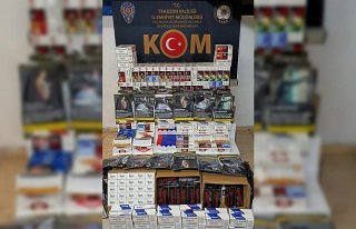 Trabzon'da yasa dışı tütün mamulleri satışı...