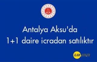 Antalya Aksu'da 1+1 daire icradan satılıktır