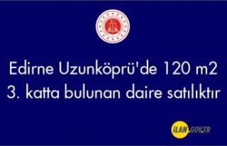 Edirne Uzunköprü'de 120 m² 3. katta bulunan...