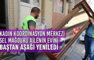 Kadın Koordinasyon Merkezi Sel Mağduru Ailenin Evini...