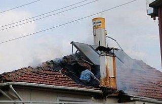 Mudurnu'da baca yangını söndürüldü