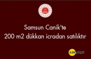 Samsun Canik'te 200 m2 dükkan icradan satılıktır