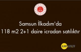 Samsun İlkadım'da 118 m² 2+1 daire icradan...