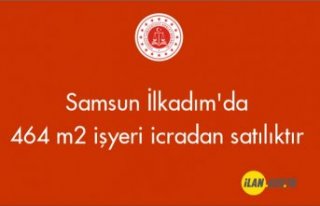 Samsun İlkadım'da 464 m² işyeri icradan satılıktır