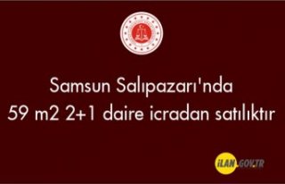 Samsun Salıpazarı'nda 59 m2 2+1 daire icradan...