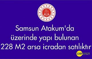 Samsun Atakum'da üzerinde yapı bulunan 228...