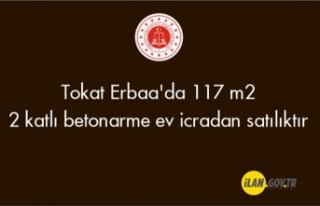 Tokat Erbaa'da 117 m² 2 katlı betonarme ev...