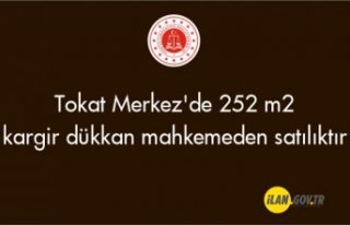 Tokat Merkez'de 252 m² kargir dükkan mahkemeden...