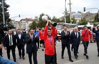 Avrupa şampiyonu Ampute Milli Futbol Takımı Tokat'ta...