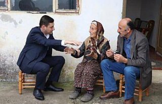 Kaymakam Saygın'dan 105 yaşındaki Hacula nineye...