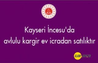 Kayseri İncesu'da avlulu kargir ev icradan satılıktır