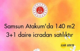 Samsun Atakum'da 140 m² 3+1 daire icradan satılıktır