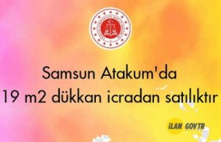 Samsun Atakum'da 19 m² dükkan icradan satılıktır
