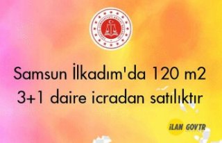 Samsun İlkadım'da 120 m² 3+1 daire icradan...