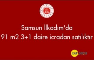 Samsun İlkadım'da 91 m² 3+1 daire icradan...