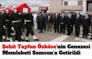 Şehit Tayfun Özköse'nin cenazesi memleketi...