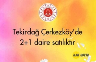 Tekirdağ Çerkezköy'de 2+1 daire icradan satılıktır
