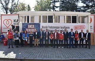Trabzonspor ile Türk Kızılaydan kan bağışı...