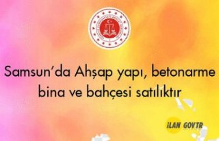 Ahşap yapı, betonarme bina ve bahçesi icradan satılıktır