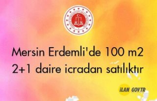 Mersin Erdemli'de 100 m² 2+1 daire icradan satılıktır