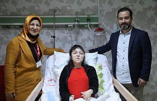 Omurgasında 50 derece eğrilik olan skolyoz hastası...