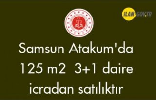 Samsun Atakum'da 125 m² 3+1 daire icradan satılıktır