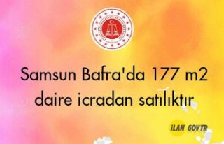 Samsun Bafra'da 177 m2 daire icradan satılıktır