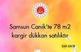 Samsun Canik'te 78 m² kargir dükkan mahkemeden...