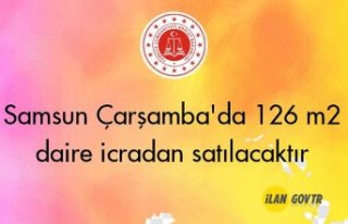 Samsun Çarşamba'da 126 m² daire icradan satılacaktır