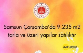 Samsun Çarşamba'da 9.235 m² tarla ve üzeri...