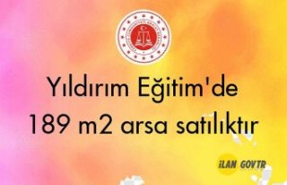 Yıldırım Eğitim'de 189 m² arsa mahkemeden...