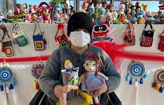 Amasya'da engelli kadın 