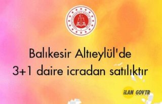 Balıkesir Altıeylül'de 3+1 daire icradan satılıktır