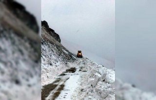 Bayburt'ta kar ve tipi nedeniyle mahsur kalan 2 kişi...