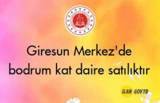 Giresun Merkez'de bodrum kat daire icradan satılıktır