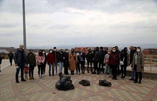 Kastamonu Üniversitesinde öğrenci ve akademisyenler...