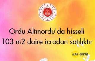 Ordu Altınordu'da hisseli 103 m² daire icradan...