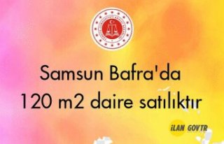 Samsun Bafra'da 120 m² daire mahkemeden satılıktır