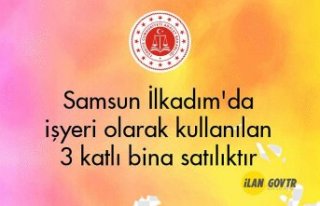 Samsun İlkadım'da işyeri olarak kullanılan...